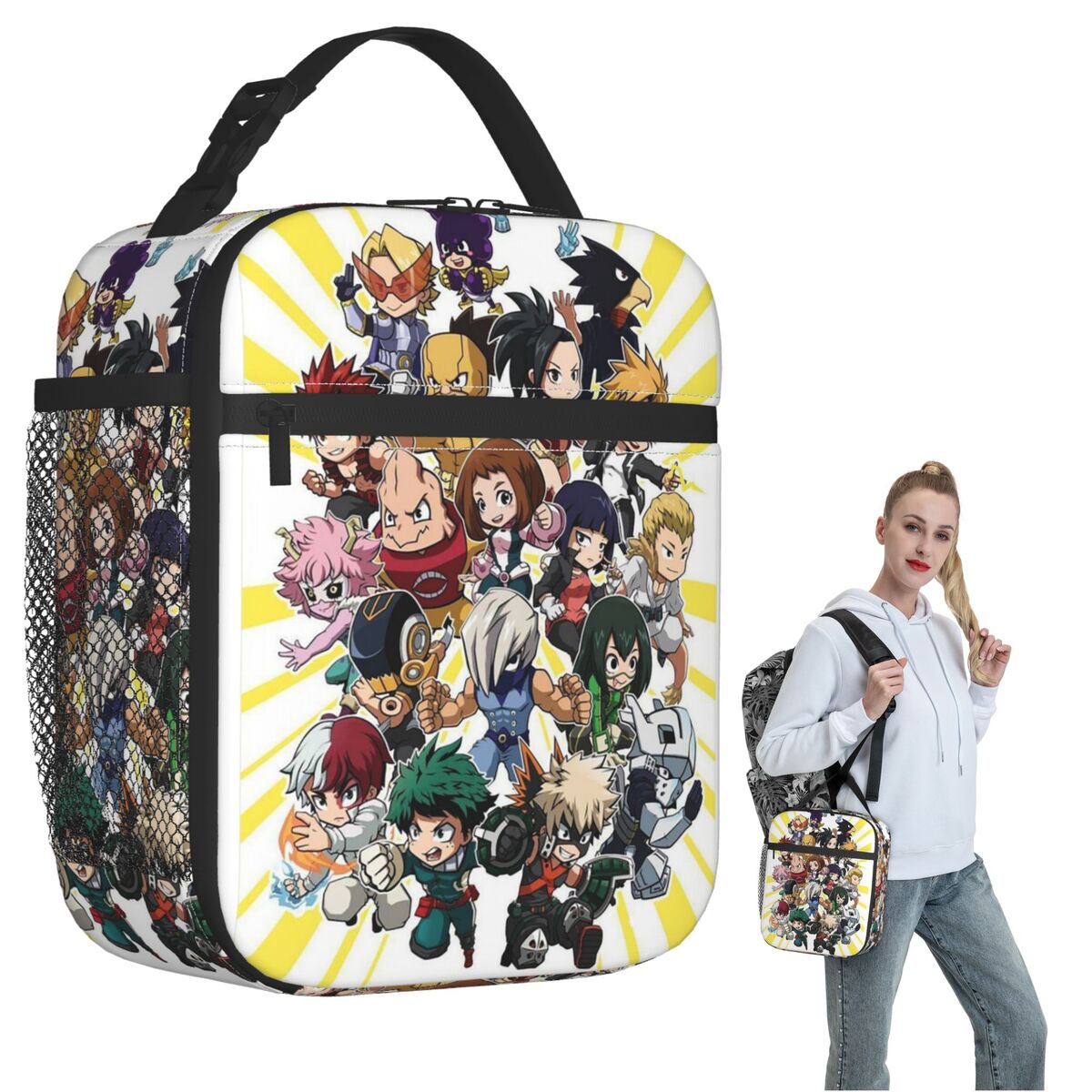 Tote Bag Sublimation - My Hero Academia Insulated Lunch Bag