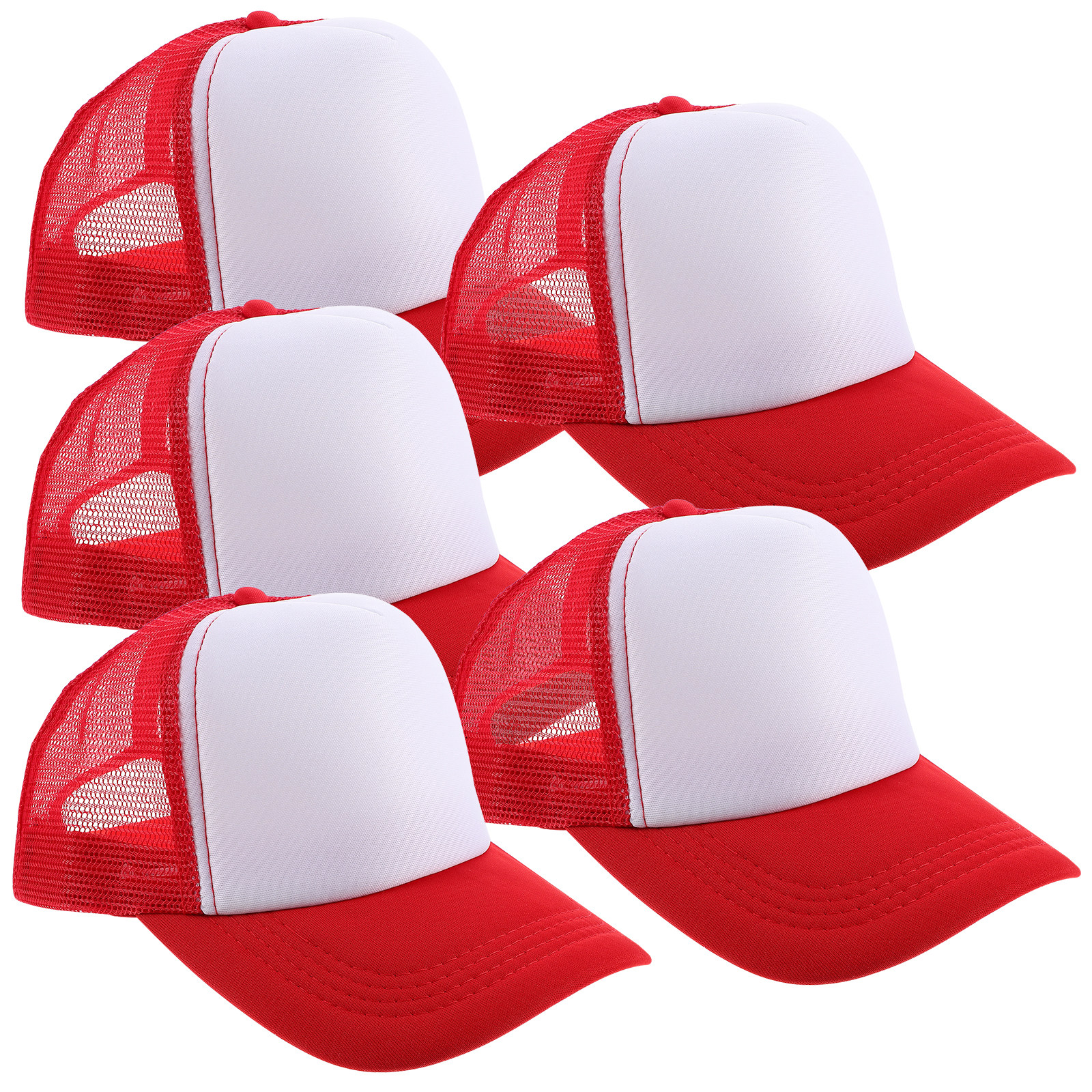 5Pcs Blank Mesh Baseball Caps  – обзор и цена Hat Sublimation Blank