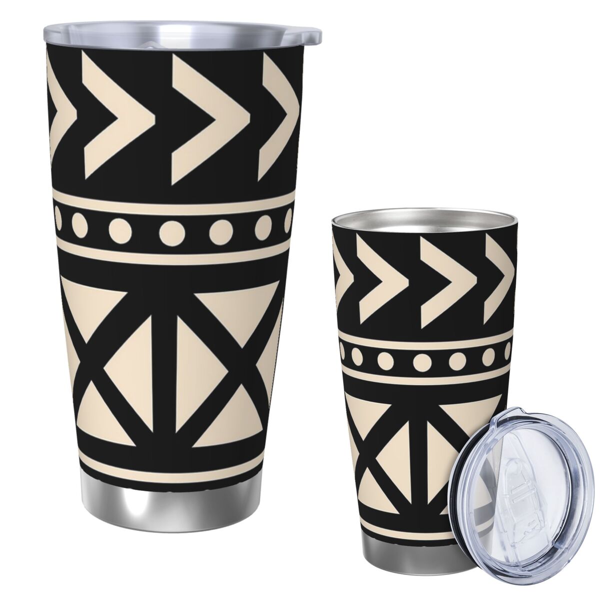 African Mud Cloth Black And Wh – обзор и цена Tumbler 20Oz White
