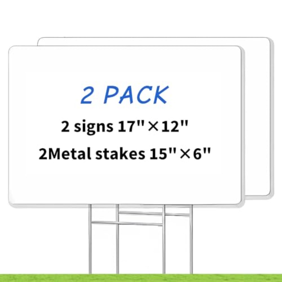 Blank Yard Signs with Stakes,  – обзор и цена Yard Sign Blank