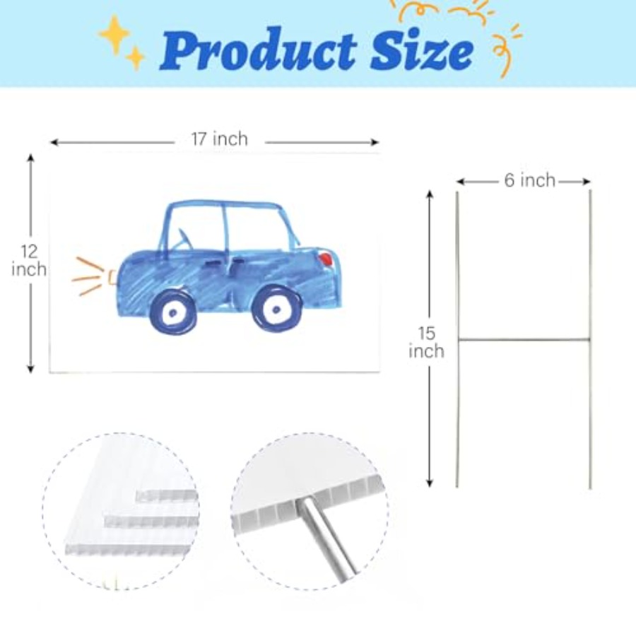 Blank Yard Signs with Stakes,  – обзор и цена Yard Sign Blank