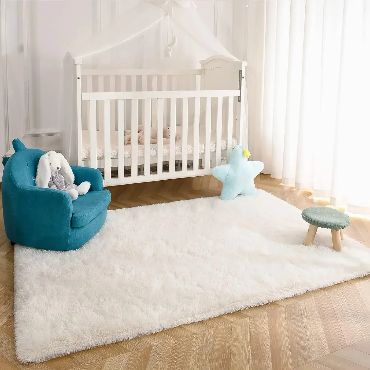 Fluffy Cream White Woolen Rug  – обзор и цена Door Mat Blank