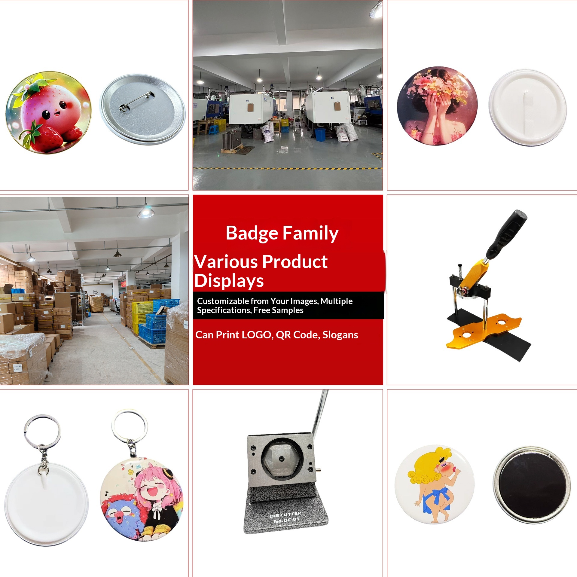 Wholesale Rectangular Blank DI – обзор и цена Button Badge Blank
