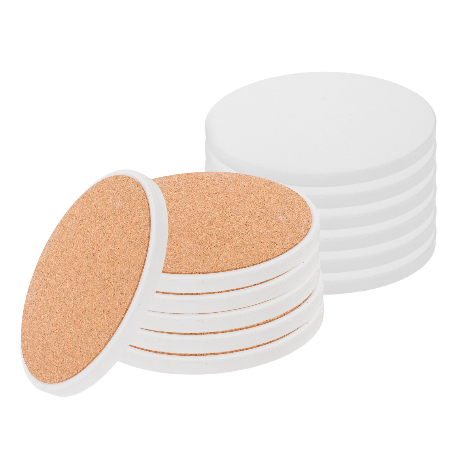 12Pcs White Round Ceramic Coas – обзор и цена Coaster Sublimation Blank
