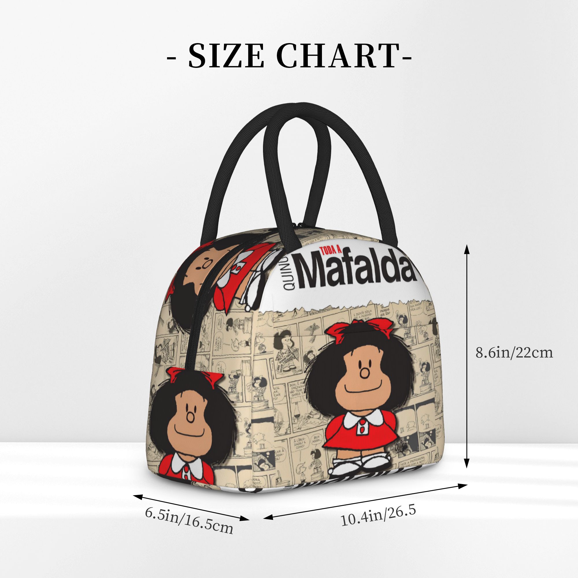 Mafalda Comic Insulated Lunch  – обзор и цена Tote Bag Sublimation