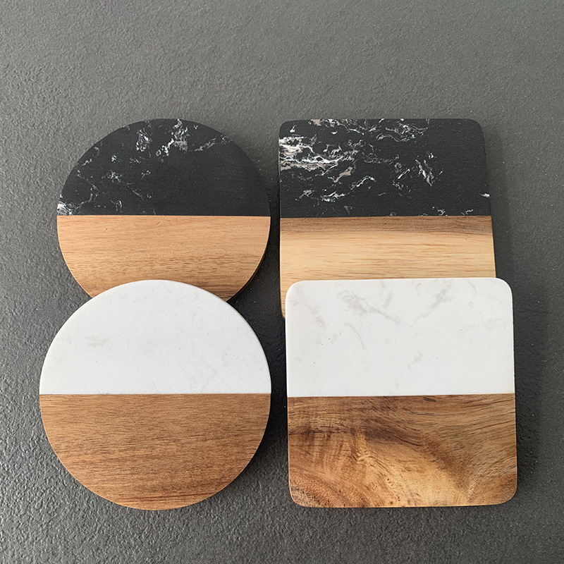 Marble Coaster Wood Stitching  – обзор и цена Coaster Sublimation Blank