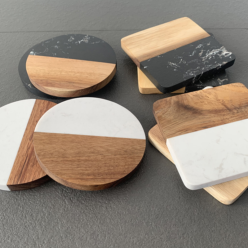 Marble Coaster Wood Stitching  – обзор и цена Coaster Sublimation Blank