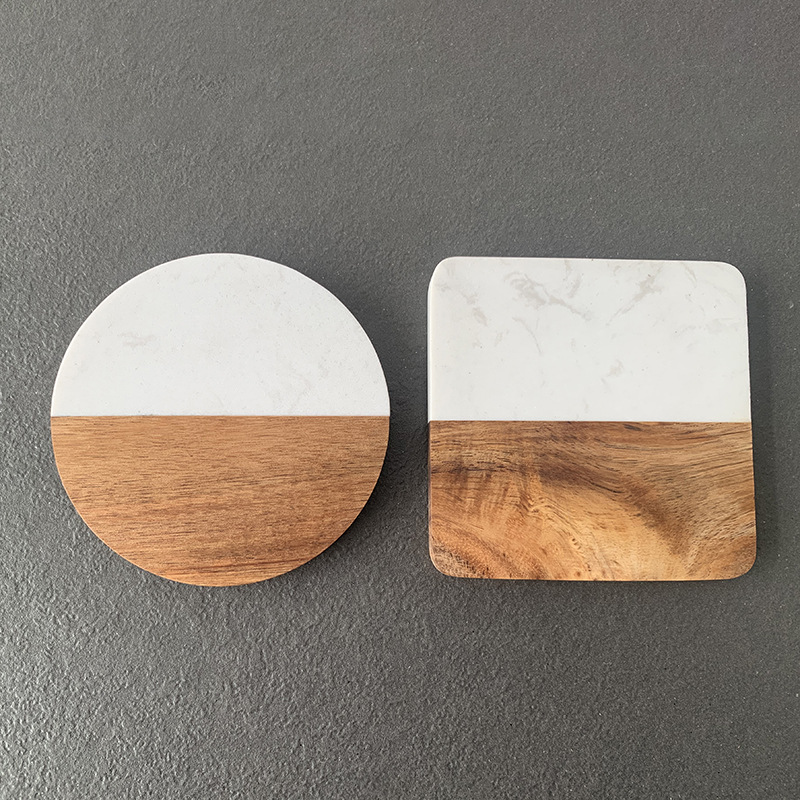 Marble Coaster Wood Stitching  – обзор и цена Coaster Sublimation Blank